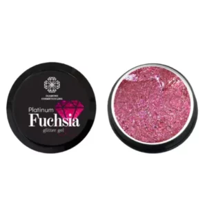 „PLATINUM FUCHSIA GLITTER GEL” 5 ML
