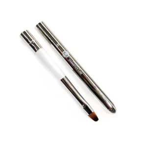 PENSEEL MET DOP, NATUURLIJK HAAR, VOOR POLYGEL, SNELLE GEL, ZILVER NR. 6