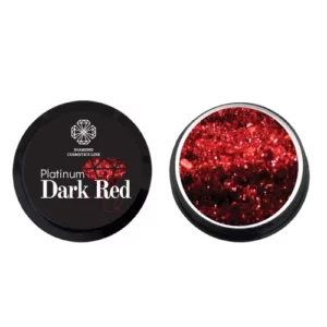 „PLATINUM DARK RED GLITTER GEL” 5 ML