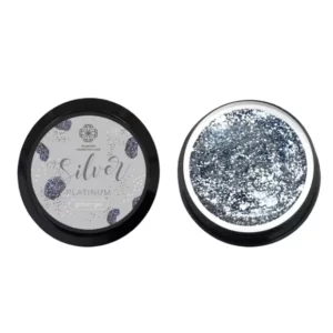 PLATINUM “GLITTERGEL” ZILVER 5 ML